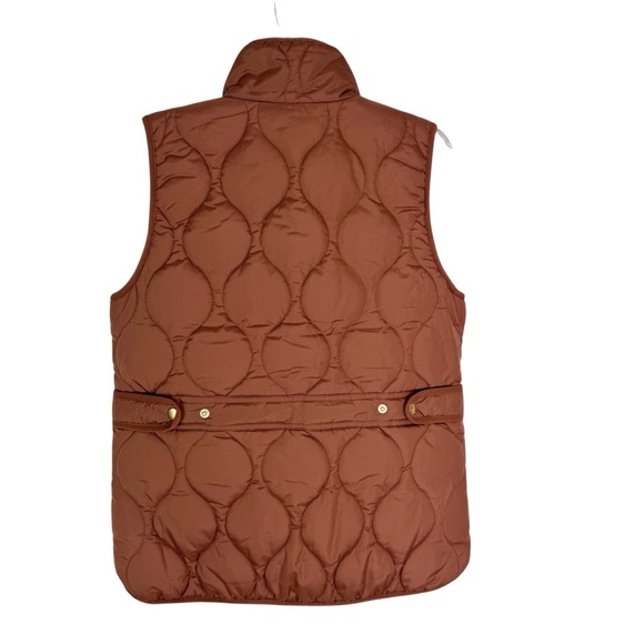 J. Crew Women's Quilted Excursion Puffer Vest in Dark Nutmeg Size S - Picture 9 of 14